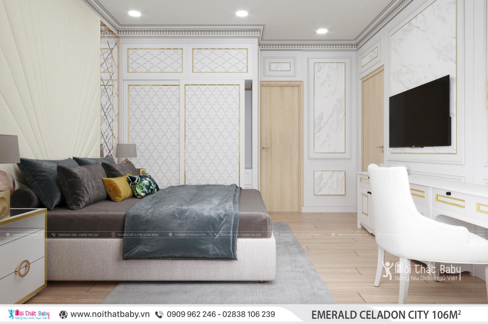 Tổng hợp các mẫu thiết kế nội thất Chung cư Emerald Celadon City